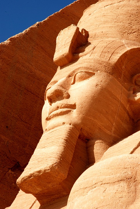 abu simbel, egypt, statue