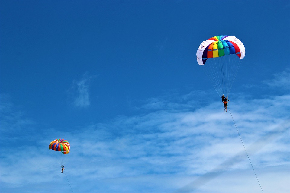 phuket, parachuting, parachute