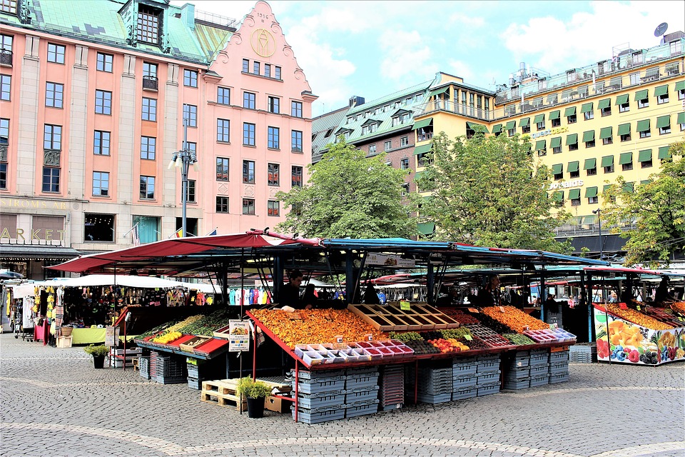 stockholm, farmers' markets, hötorget