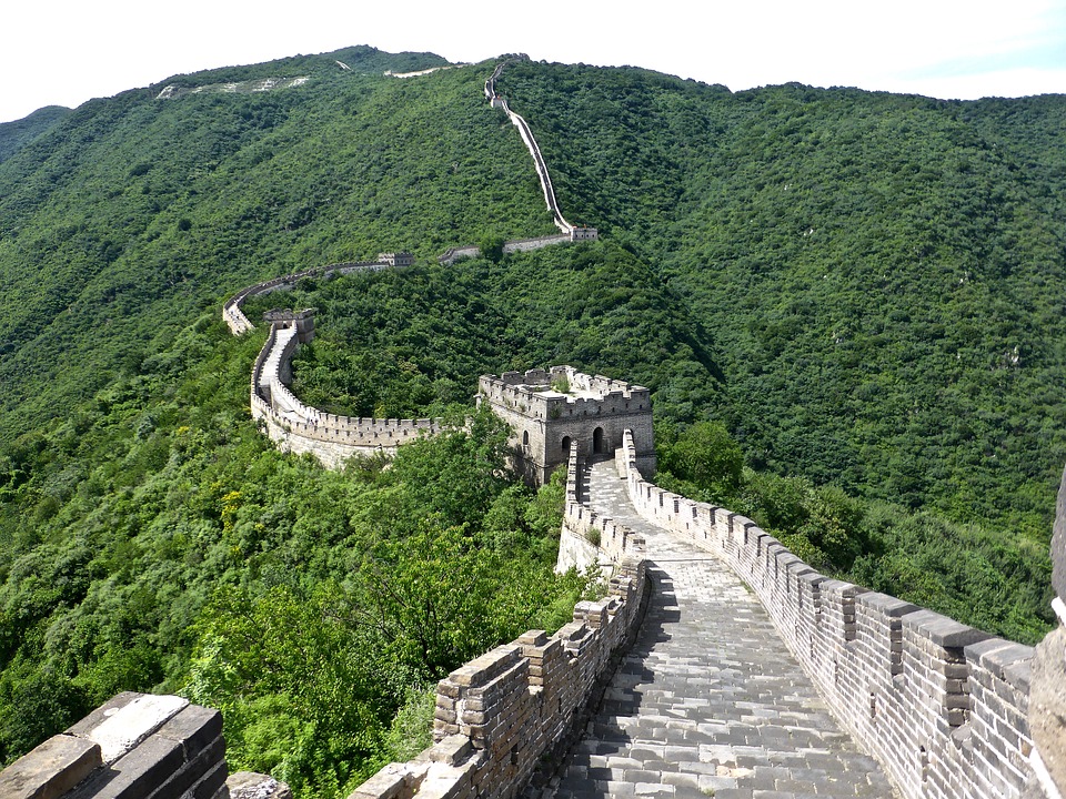 great wall of china, chinese, famous