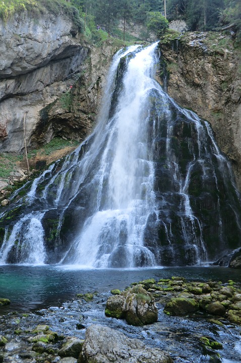 waterfall, golling, austria