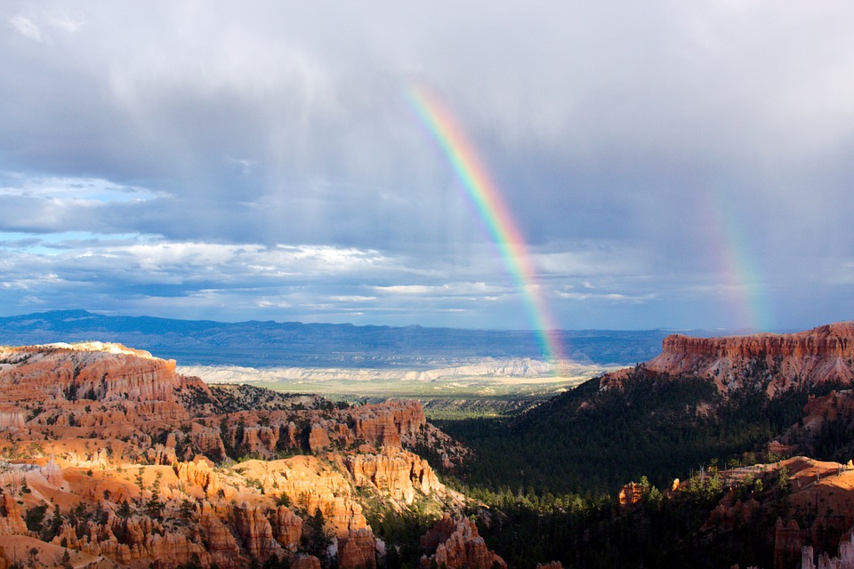bryce canyon, utah, rainbows