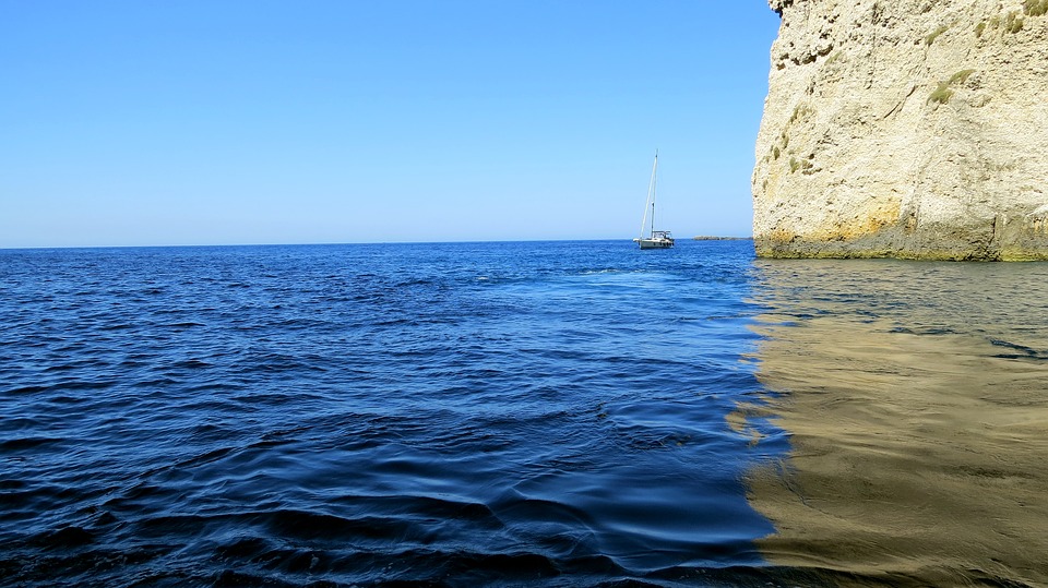 ionian sea, color blue, the mediterranean sea