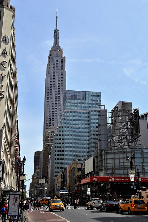 empire state building, new york city, manhattan